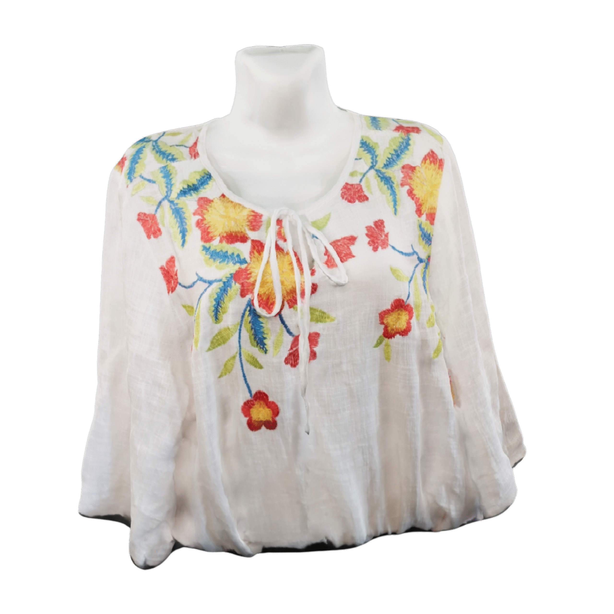 blusa blanca tipica